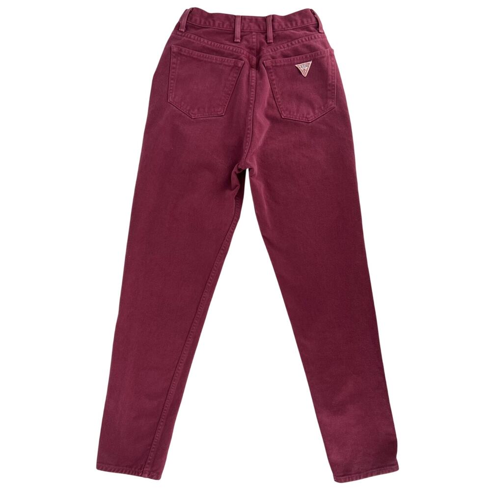 90s Guess burgundy jeans 1990s vintage